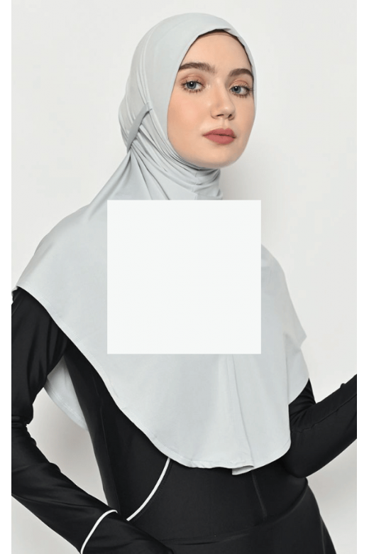 Bergo Mirae Hijab Sporty Silver